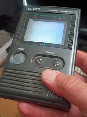 CITIZEN Portable LCD Color TV & Video Monitor - Gray